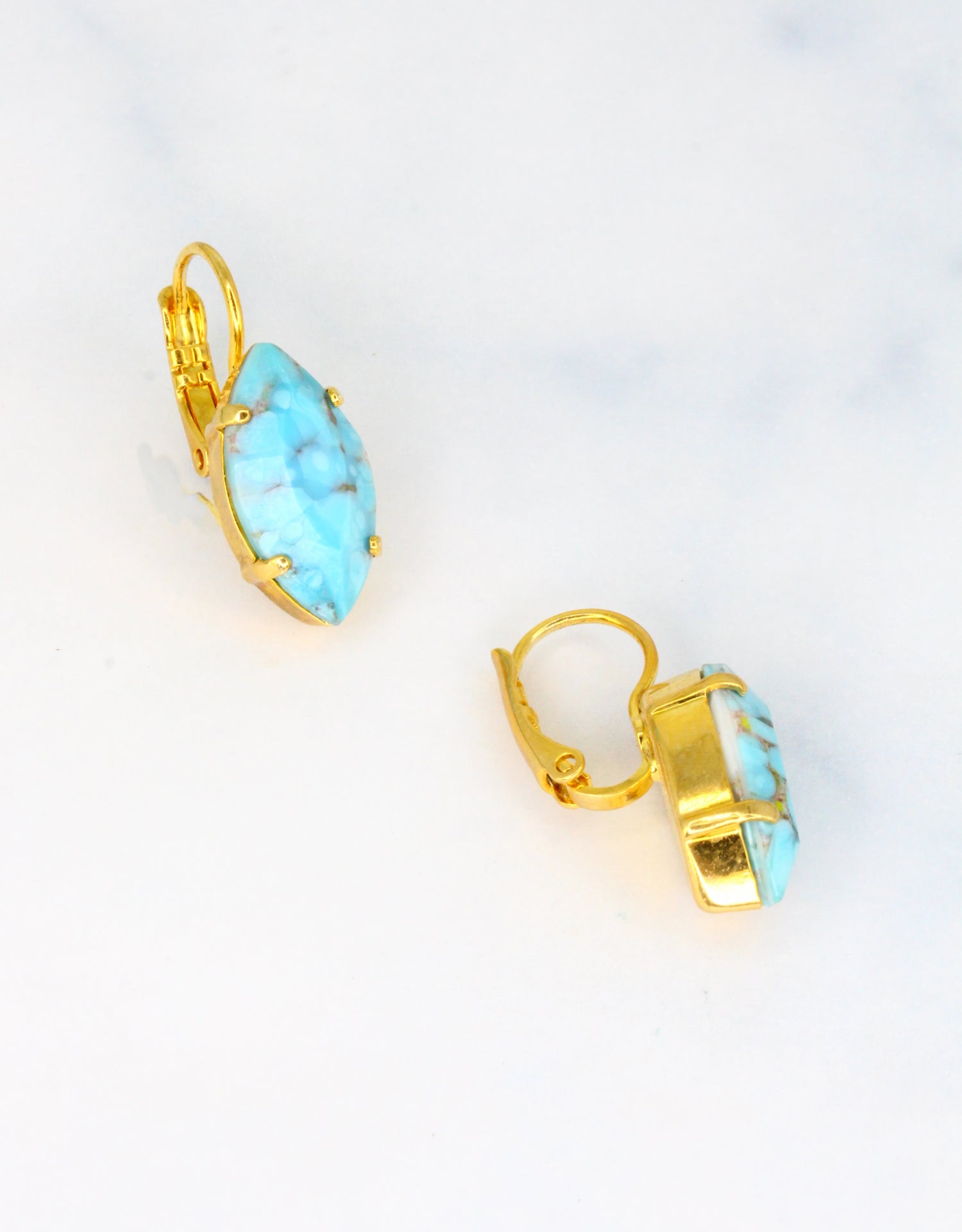 Turquoise Matrix/ Gold