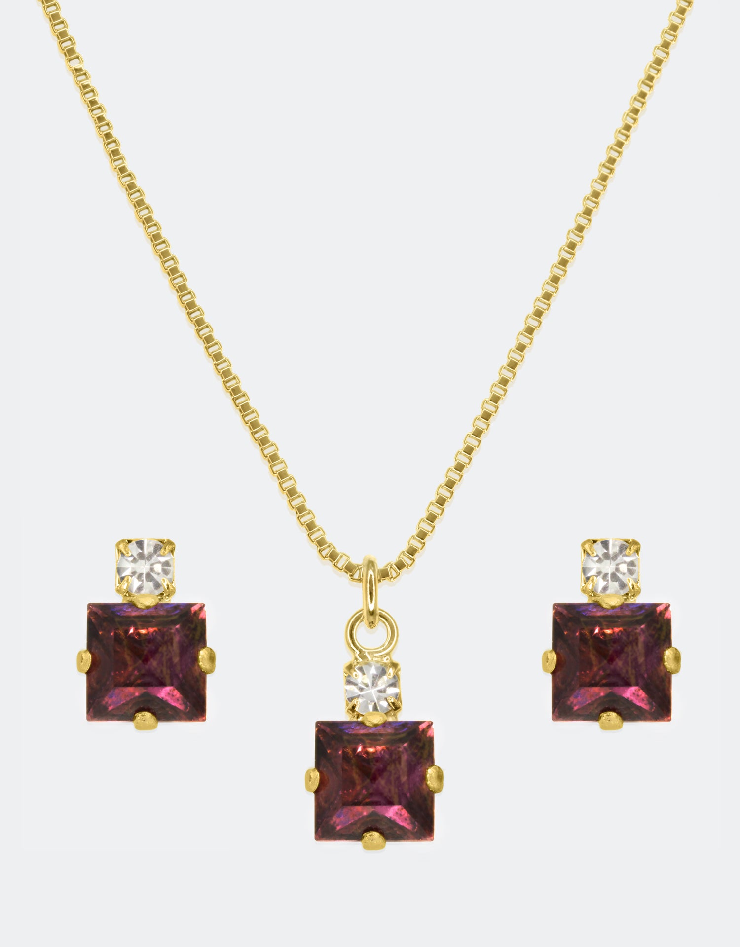 Light Amethyst/ Gold