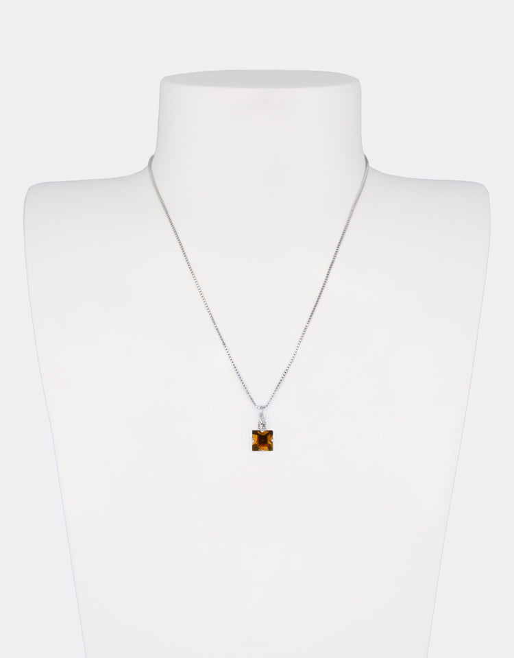 Smoked Topaz/ Silver