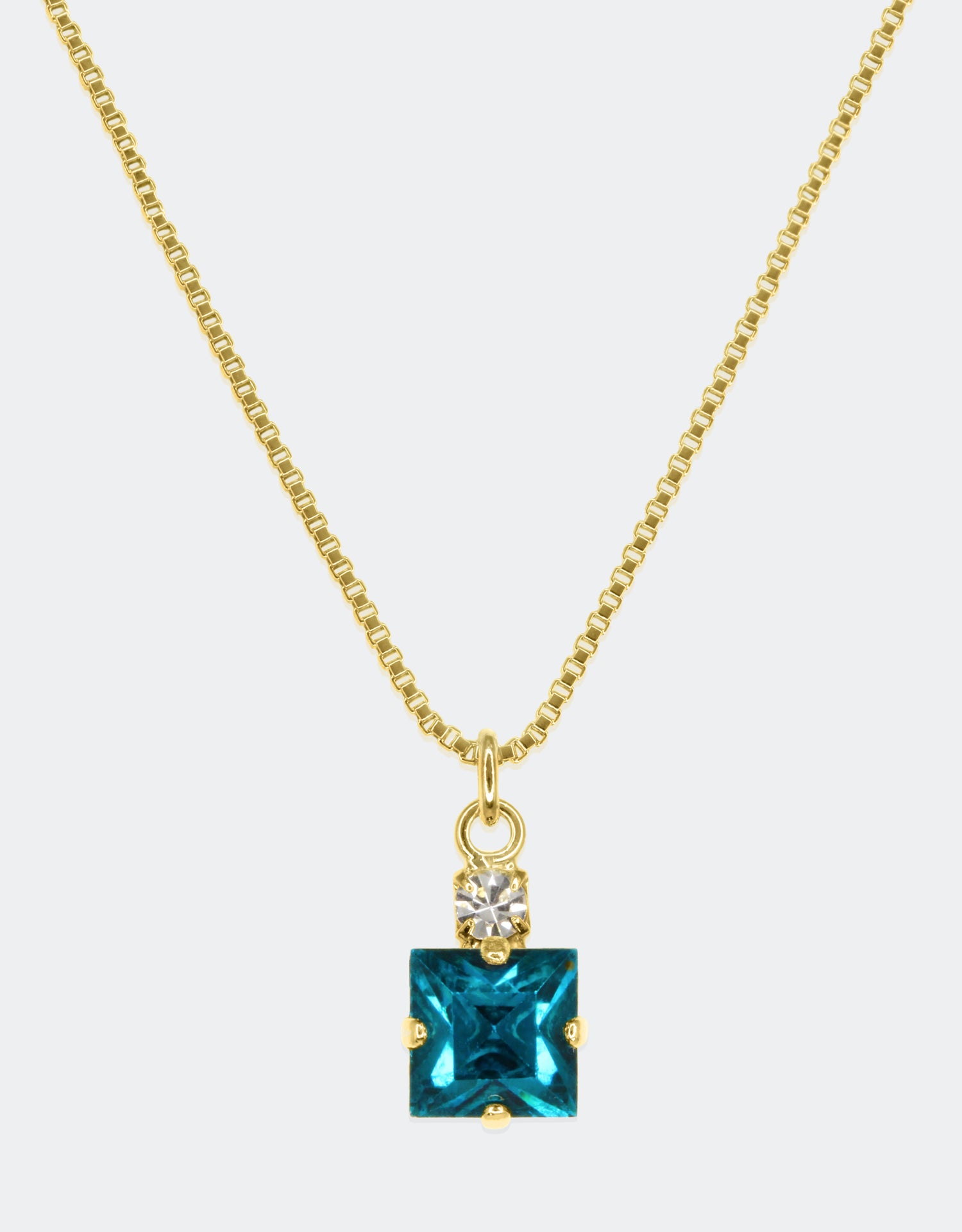 Blue Zircon/ Gold