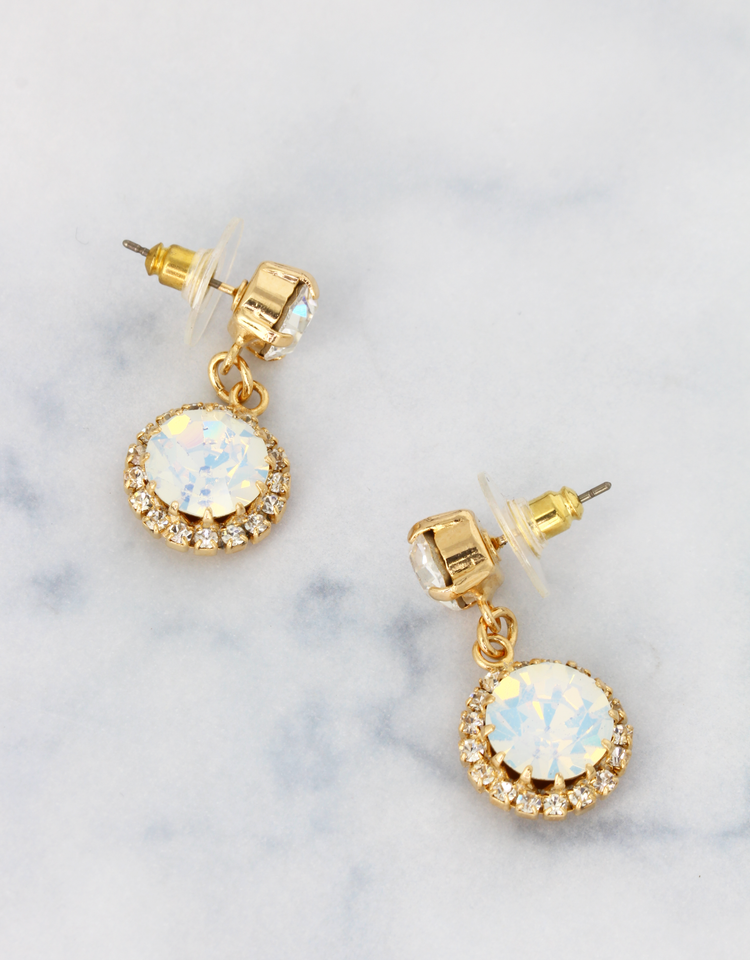 White Opal/ Gold