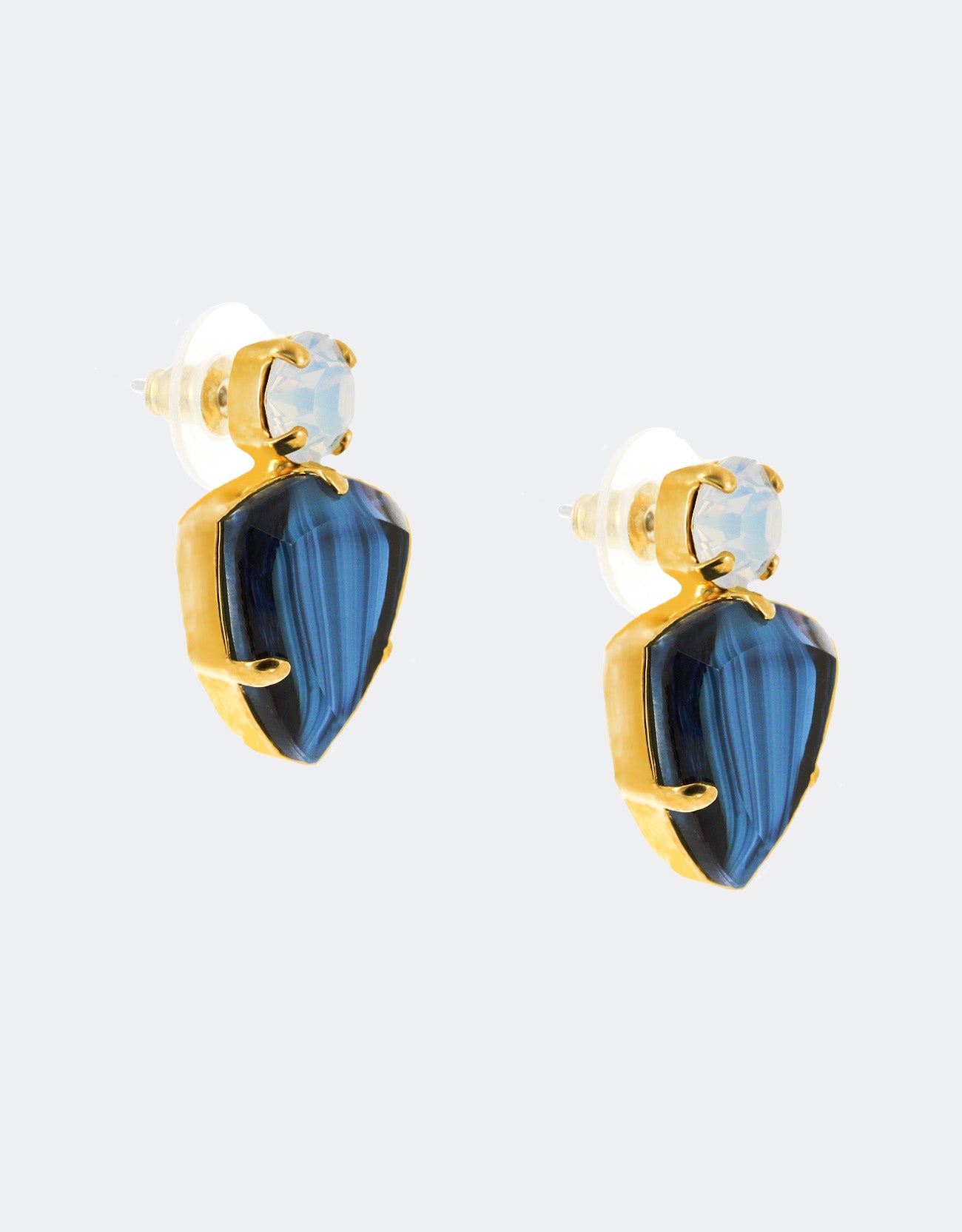 Blue Agate/ Gold