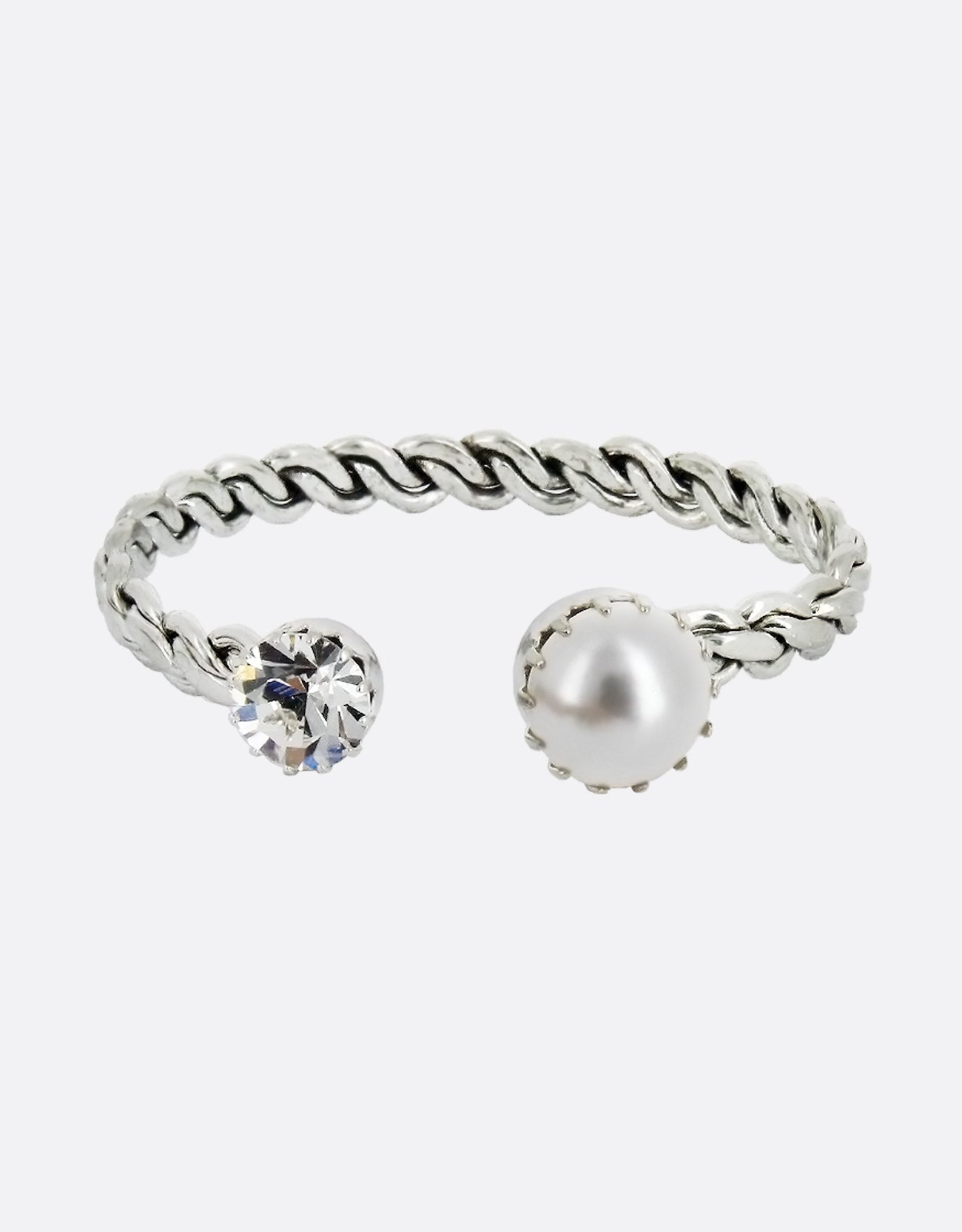 White Pearl/ Silver