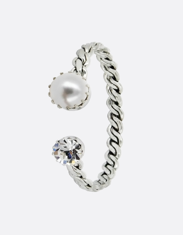 White Pearl/ Silver