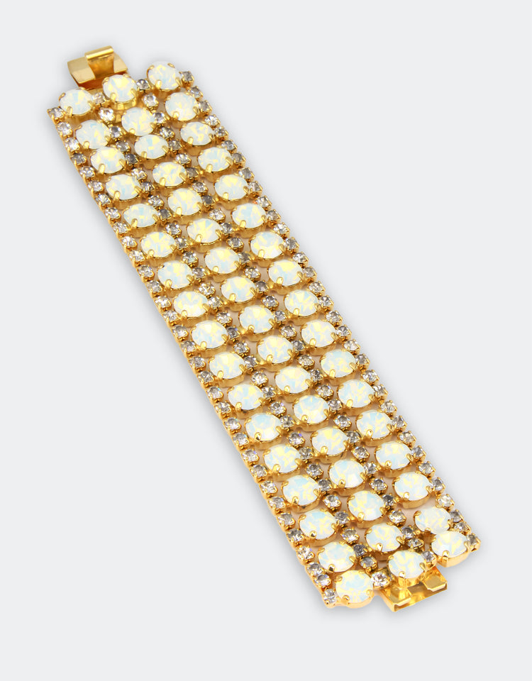 White Opal/ Gold