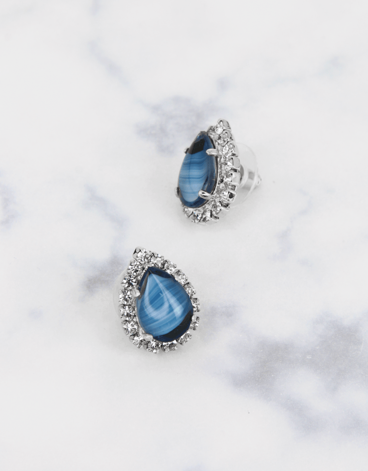 Blue Agate/ Silver