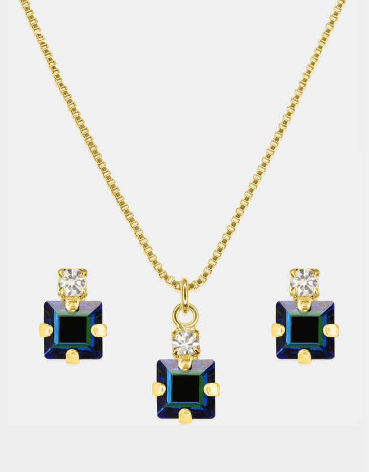Blue AB/ Gold