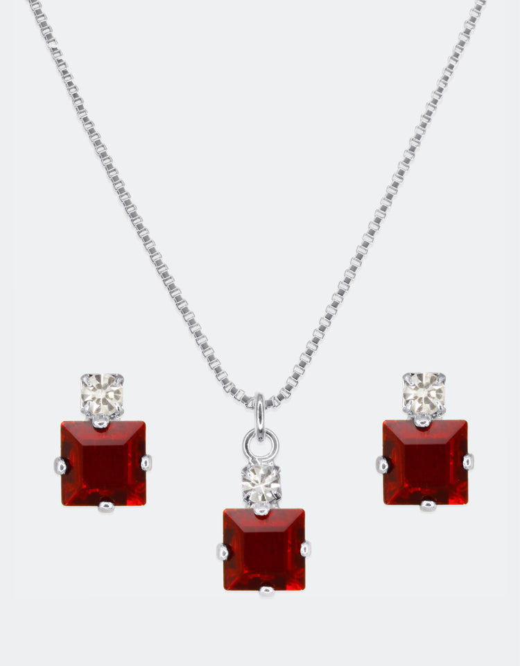Siam Ruby/ Silver