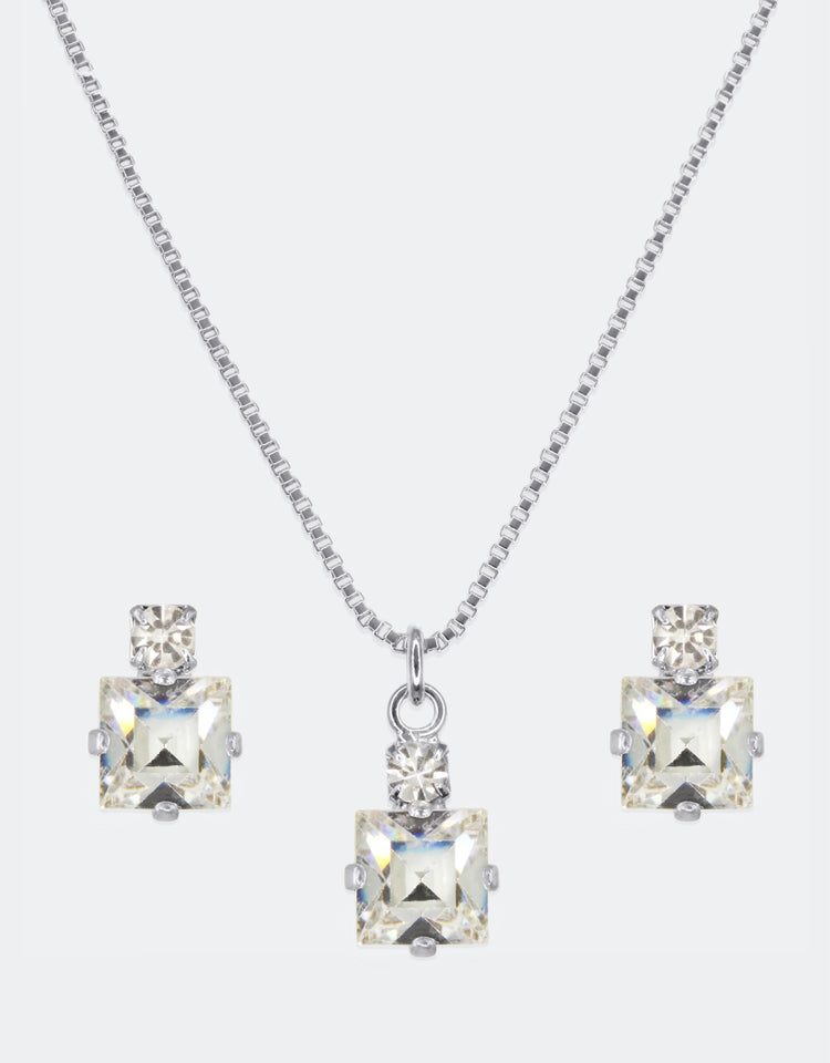 Crystal/ Silver