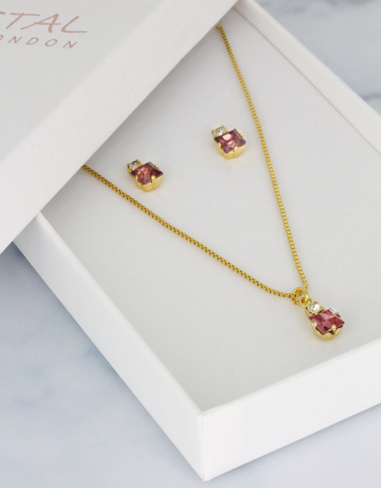 Light Amethyst/ Gold