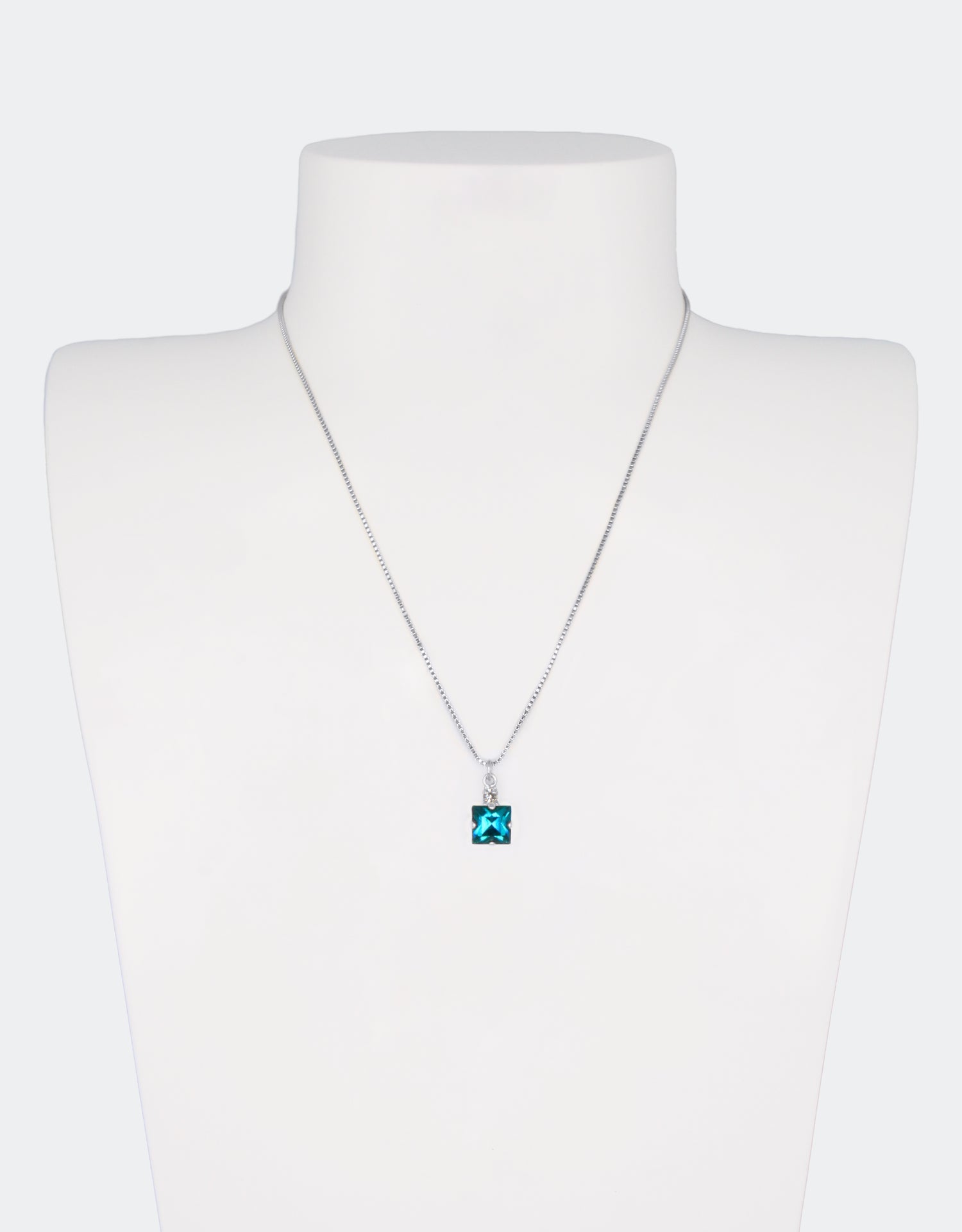 Blue Zircon/ Silver