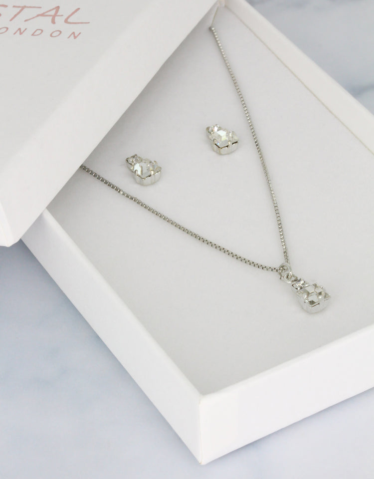 Crystal/ Silver
