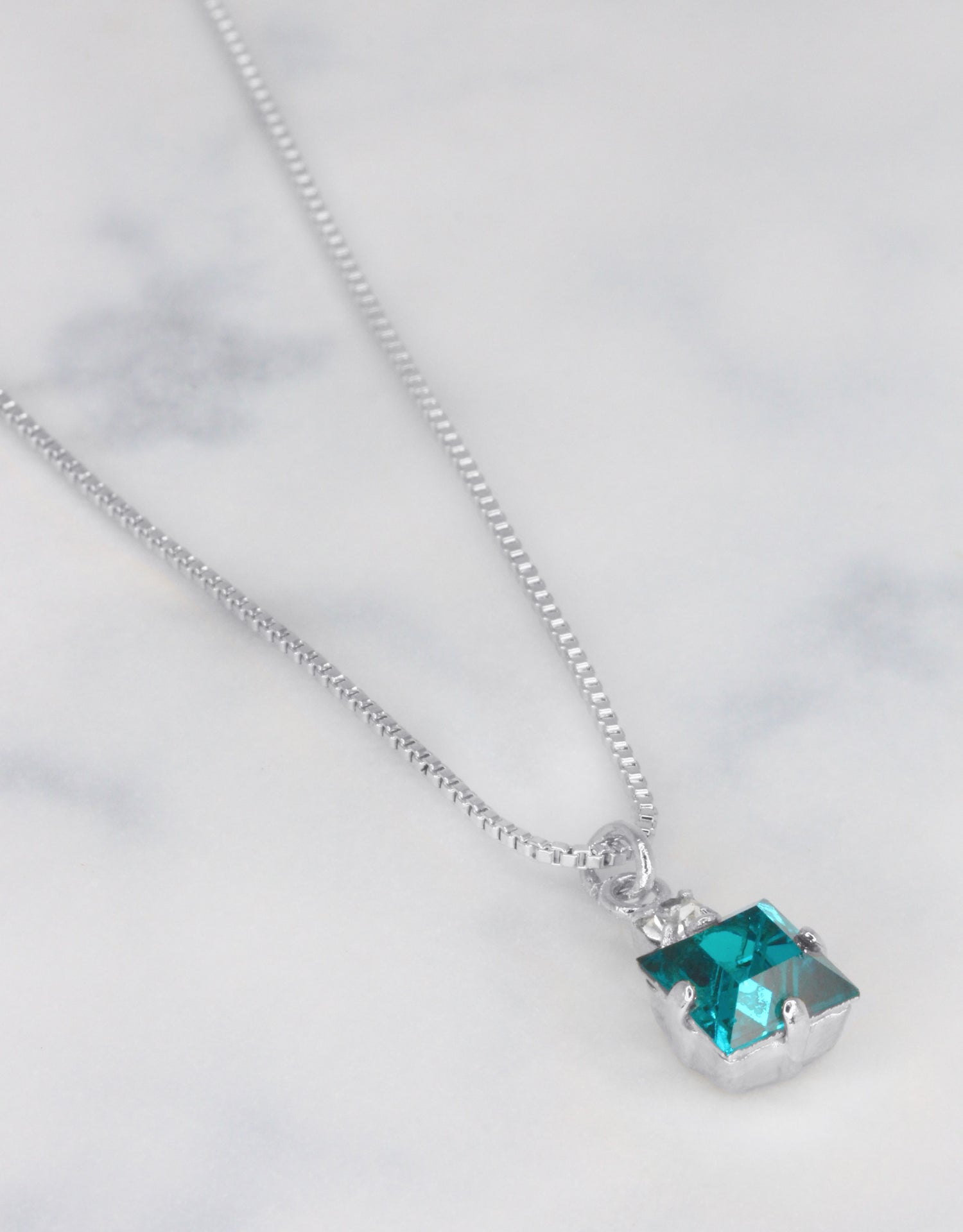 Blue Zircon/ Silver