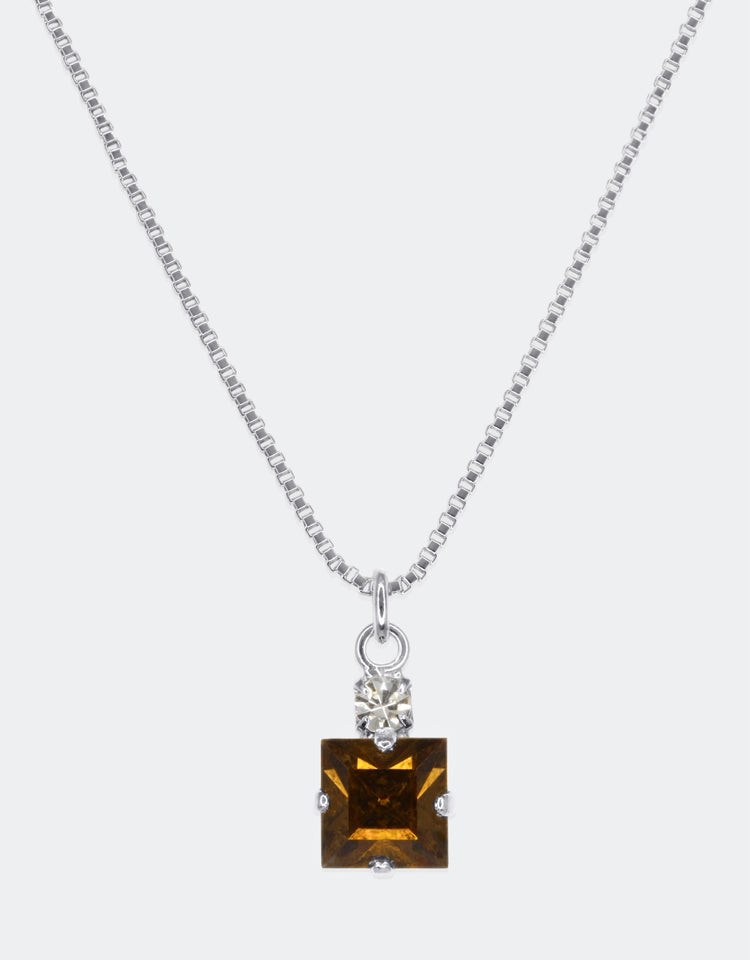 Smoked Topaz/ Silver
