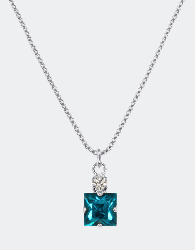 Blue Zircon/ Silver