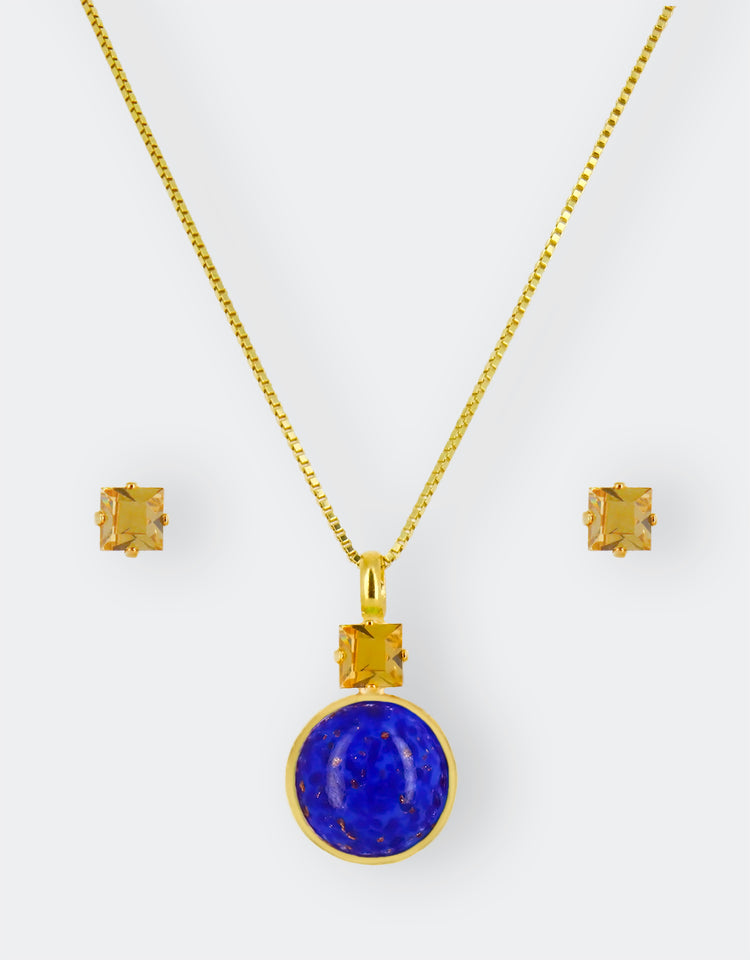 Blue Matrix/ Gold